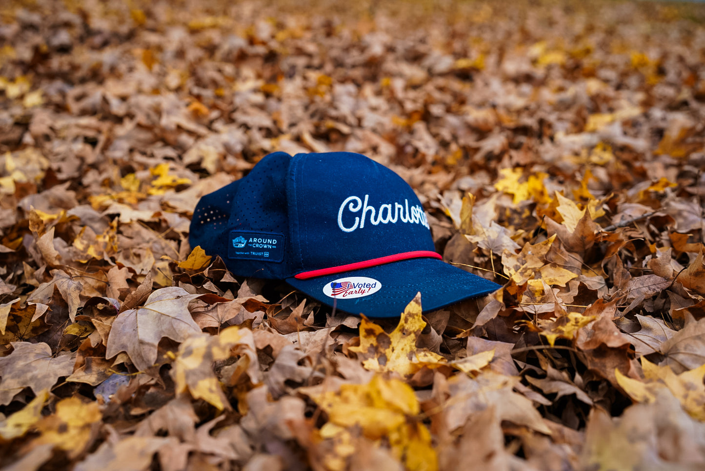 "Charlotte" Script Hat - Navy