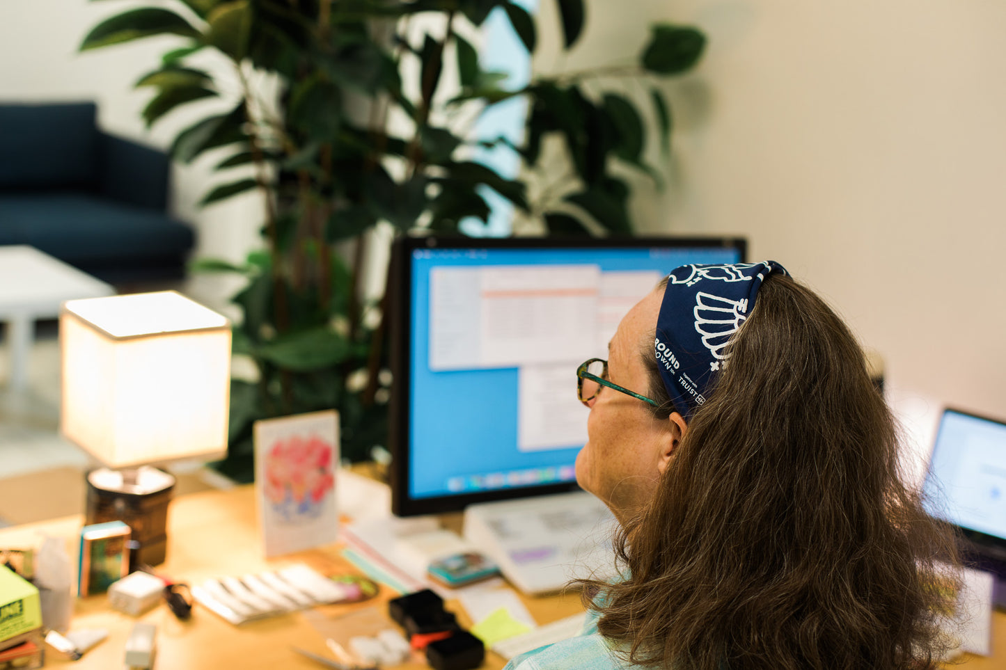 Navy Bandana