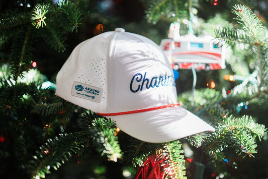 "Charlotte" Script Hat - White